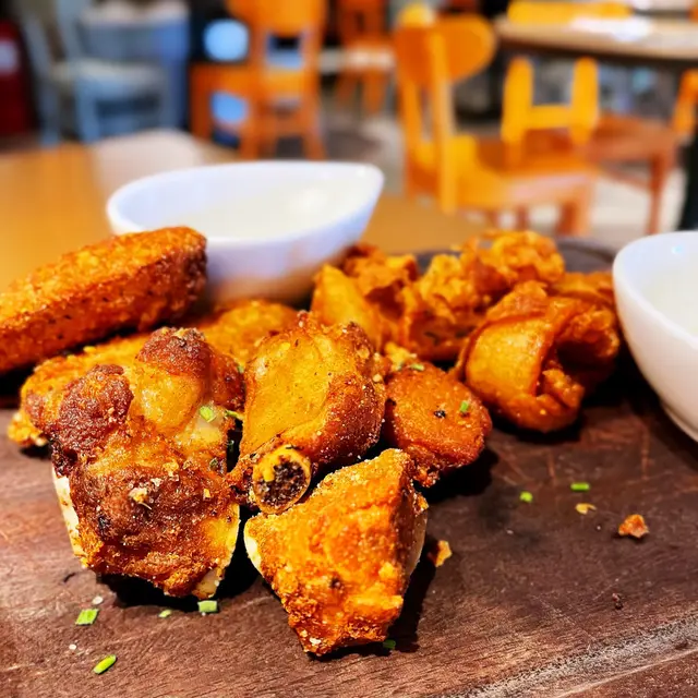 Calamari Fritti & Spicy Pork Riblets & House Spice Crispy Chicken Wings