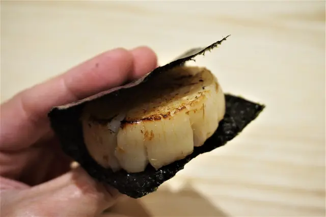 燒帆立貝刺身