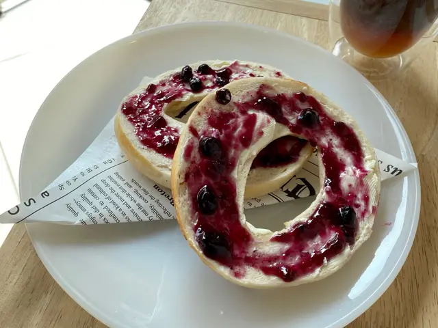 Blueberry Cream Cheese Bagel