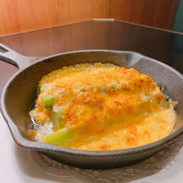 芝士忌廉汁煮蟹肉又香又滑😋配爽口嘅蘆荀，簡直係絕配