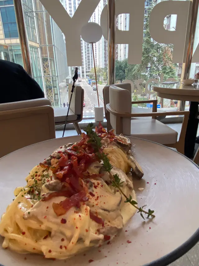 韓式卡邦尼意粉