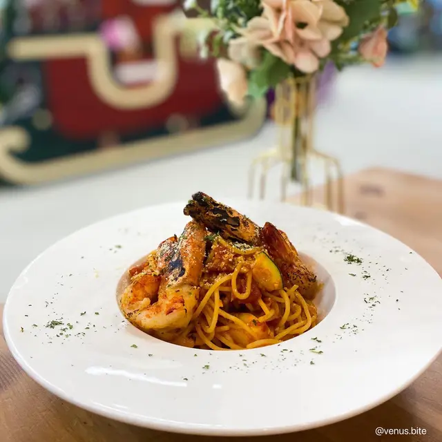 虎蝦番茄醬燴意粉