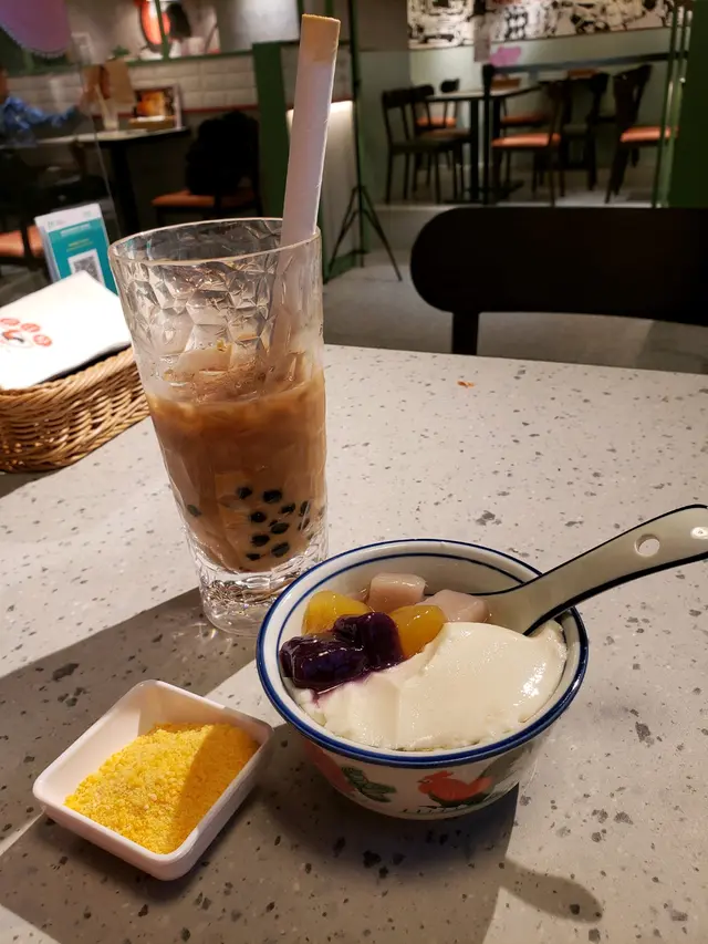 豆腐花三色芋圓