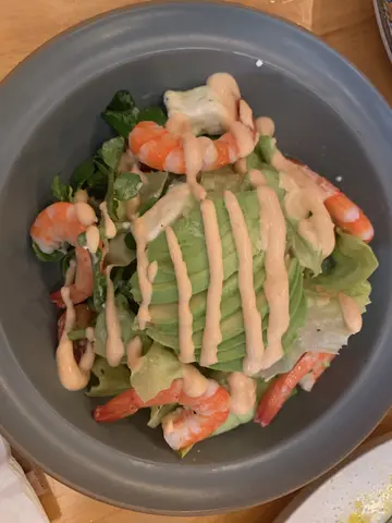 Prawn  &  avocado  salad  