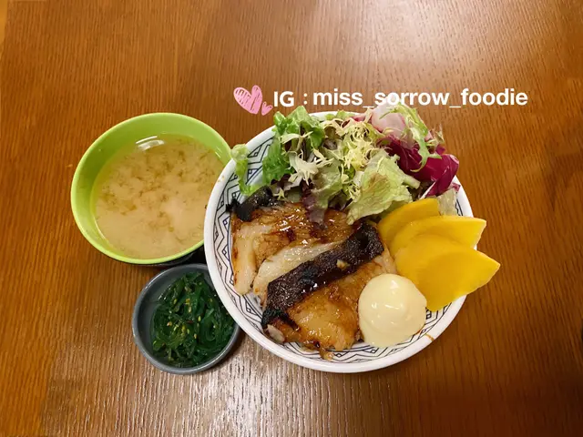 西京燒比目魚丼