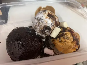 朱古力心太软配雪糕