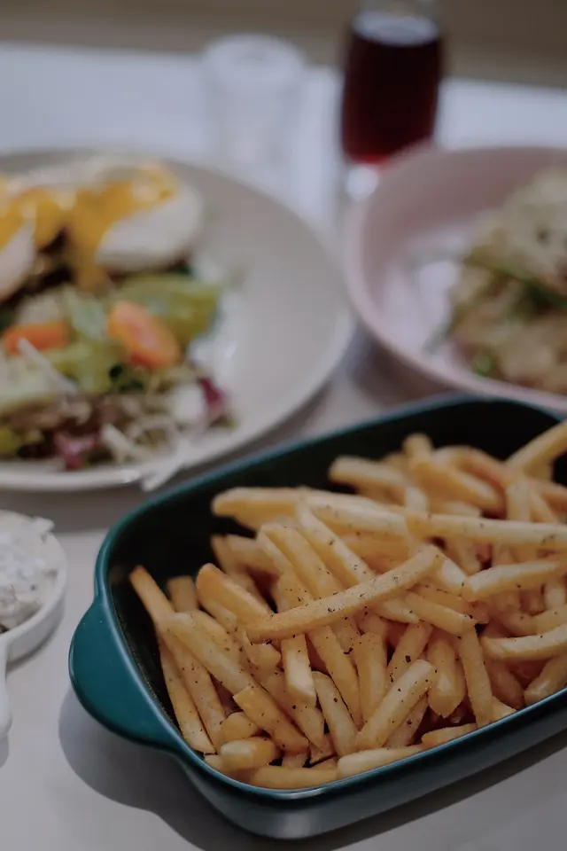 平時好多地方都係粗薯    唔食薯仔嘅我淨係接受到幼薯😍😍黑松露醬超級香