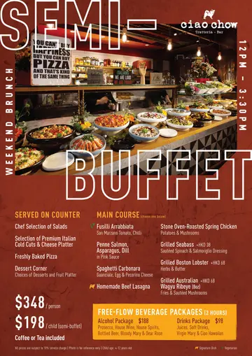 Semi-Buffet Brunch - 25 Feb