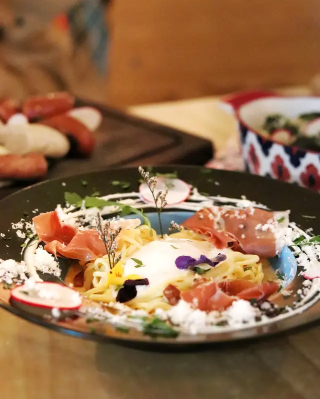 秘製伊比利亞卡邦尼意粉