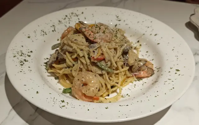 黑松露鮮蝦忌廉意粉