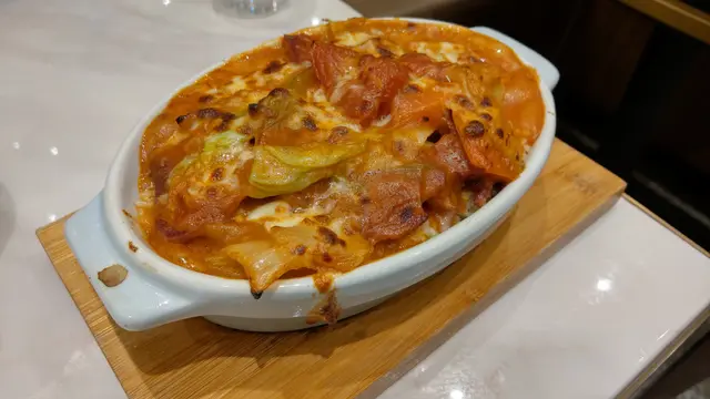 鮮茄野菜焗牛脷飯