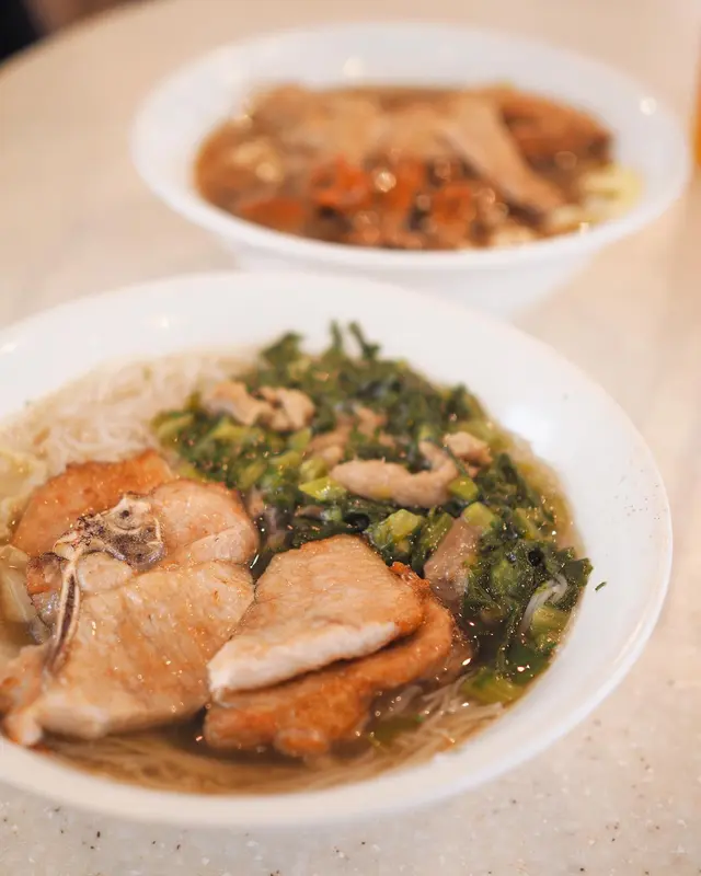 豬扒雪菜肉絲米