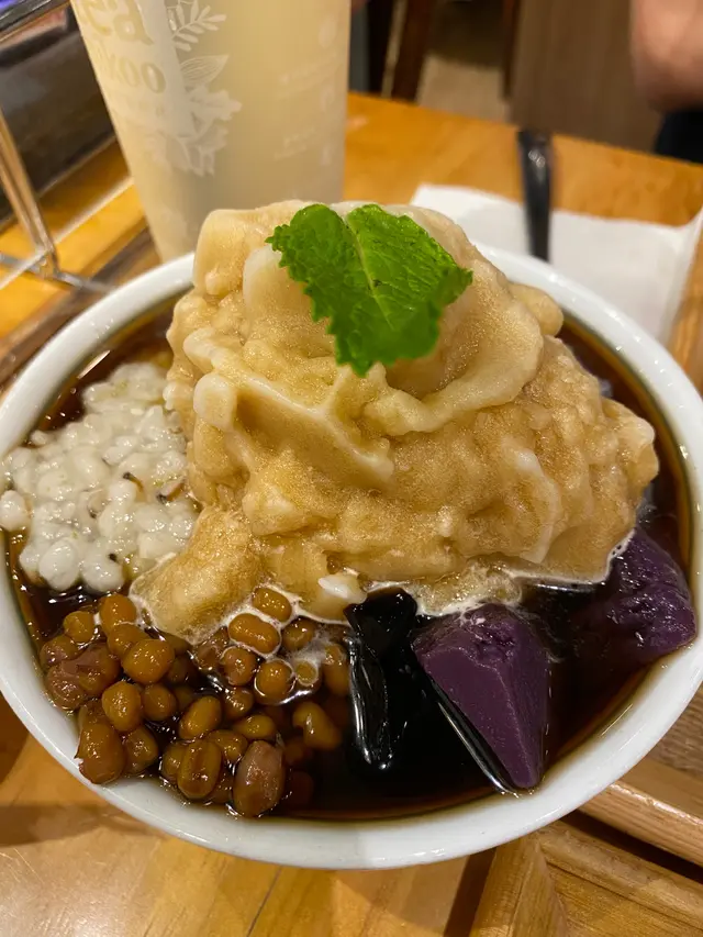 紫薯薏米黑糖冰仙草