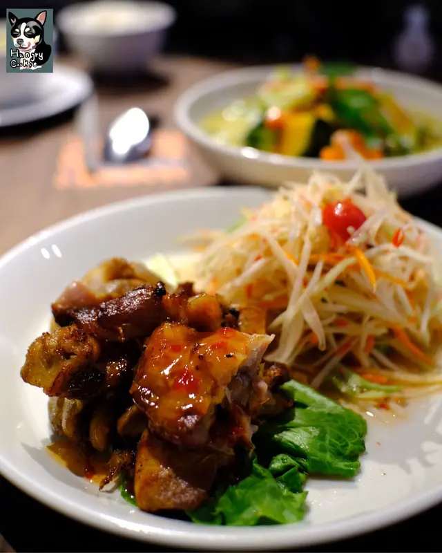 烤雞青木瓜沙律