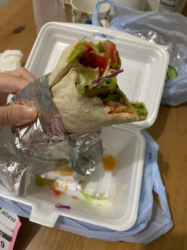 Chicken  roll  kebab,  Sweet  lassi