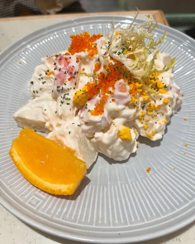 蟹籽雞蛋蘋果薯仔沙律