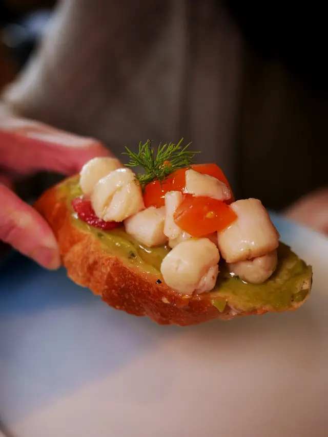 牛油果珍珠帶子法包