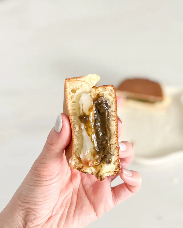 流心西村焙茶吉士麻糬車輪餅