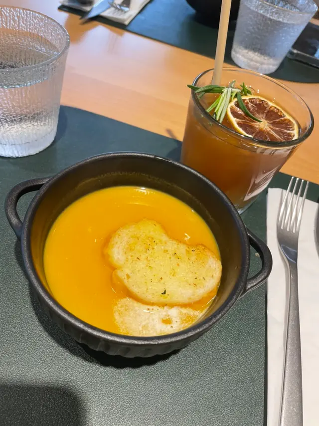 南瓜湯 & hawaiian ice tea