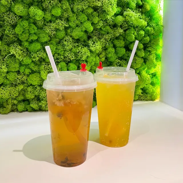 蜂蜜菊花烏龍茶、菠蘿熱情果梳打