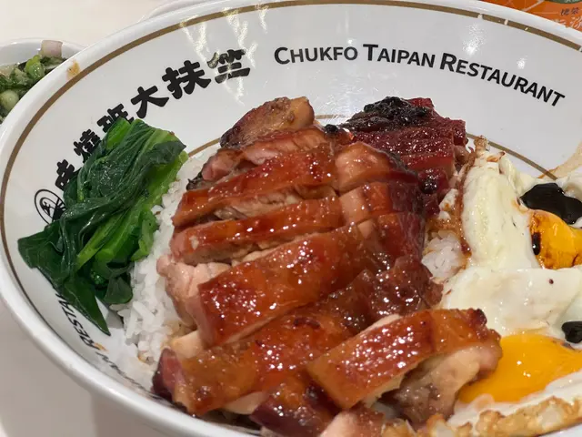 就是叉燒+叉燒味的燒雞飯