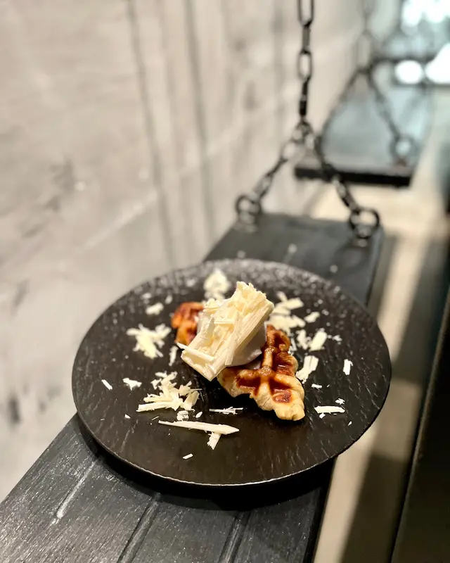 Croffle w/ Homemade Sea Salt Gelato