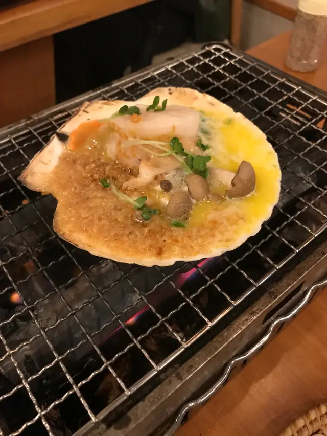 蟹油蒜燒帆立貝