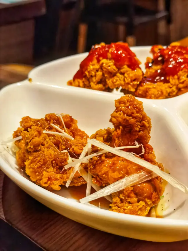 蜜糖芥末香蔥炸雞