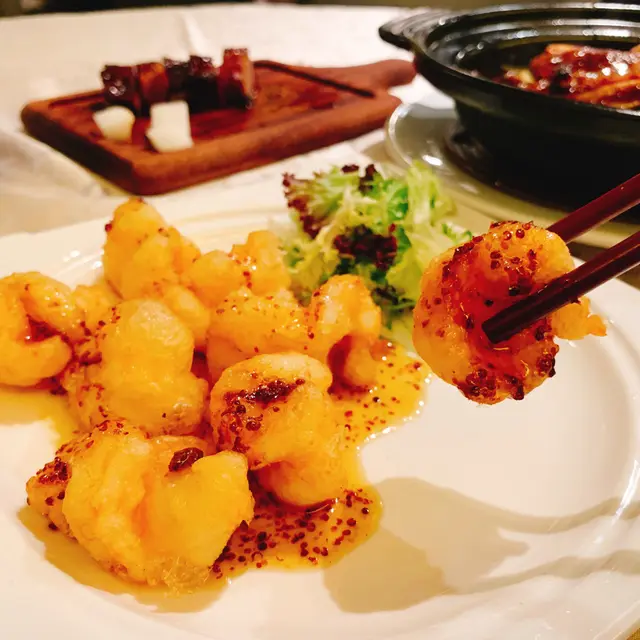 法式蜂蜜芥末蝦球