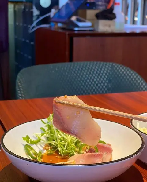 第一樣黎既係呢個前菜油甘魚刺身,真係好鍾意呢個啊,油甘魚加柚子汁本身已經好好食,再加埋佢呢個油甘魚既質素係我近期食過最高質既沒有之一,係超級細嫩🥰feel到超級新鮮高質