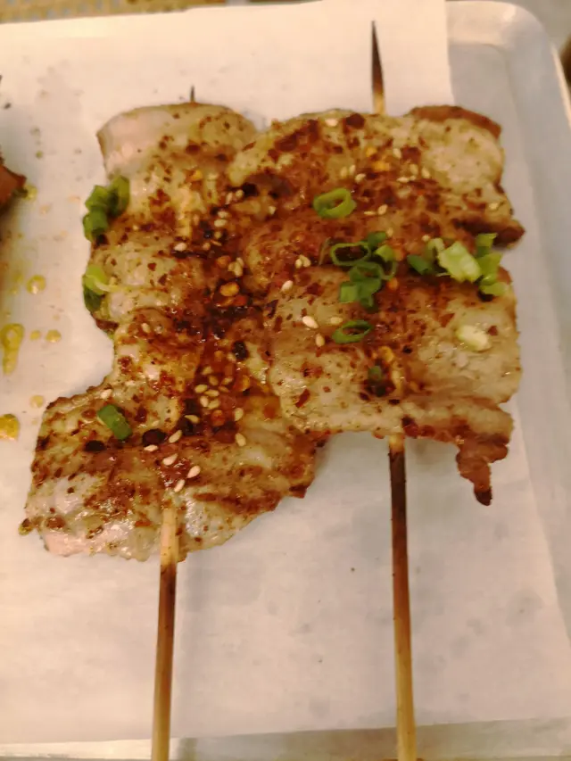 烤黑豚五花(2串)$28