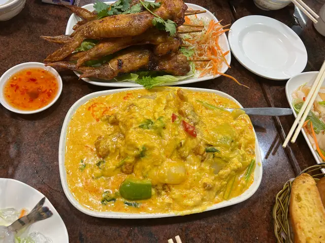 燒雞全翼，咖喱大蝦