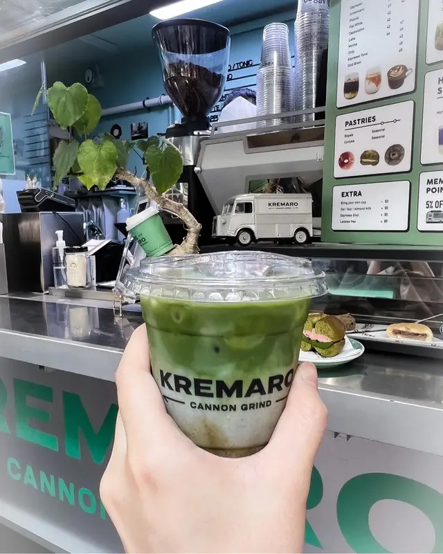 Iced Hoji-Matcha Latte