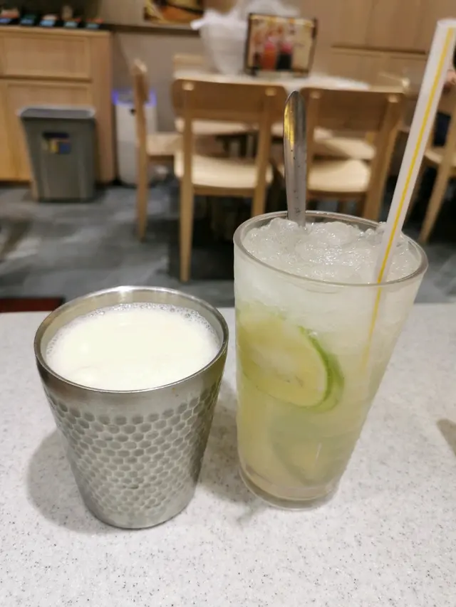 熱豆漿、泰式青檸冰