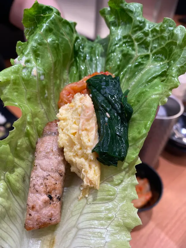 自己加入玉子菠菜和泡菜,超清爽的