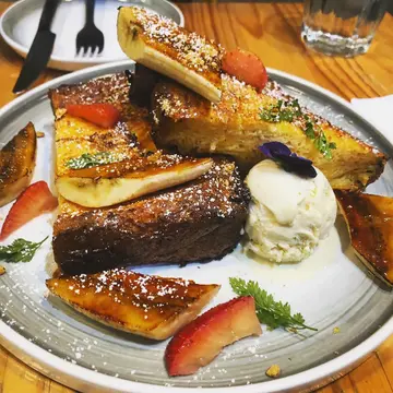 焦糖香蕉雪糕法式多士