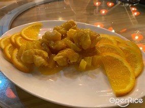 橙花蝦球 - 油麻地的南華軒