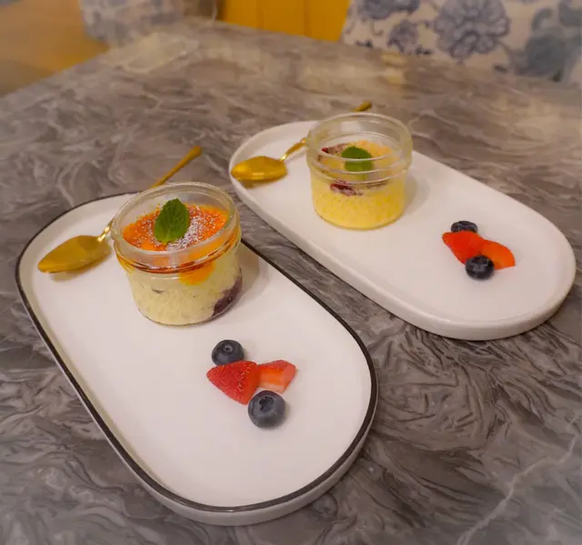 真空慢煮焦糖燉蛋、真空慢煮芝士蛋糕