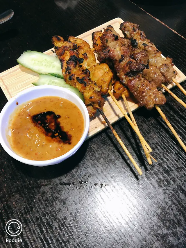 沙嗲串燒（雞$46/3串、羊$58/3串)