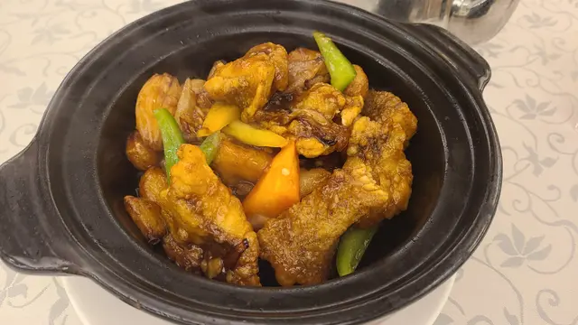 燒汁煎焗海石斑頭腩煲