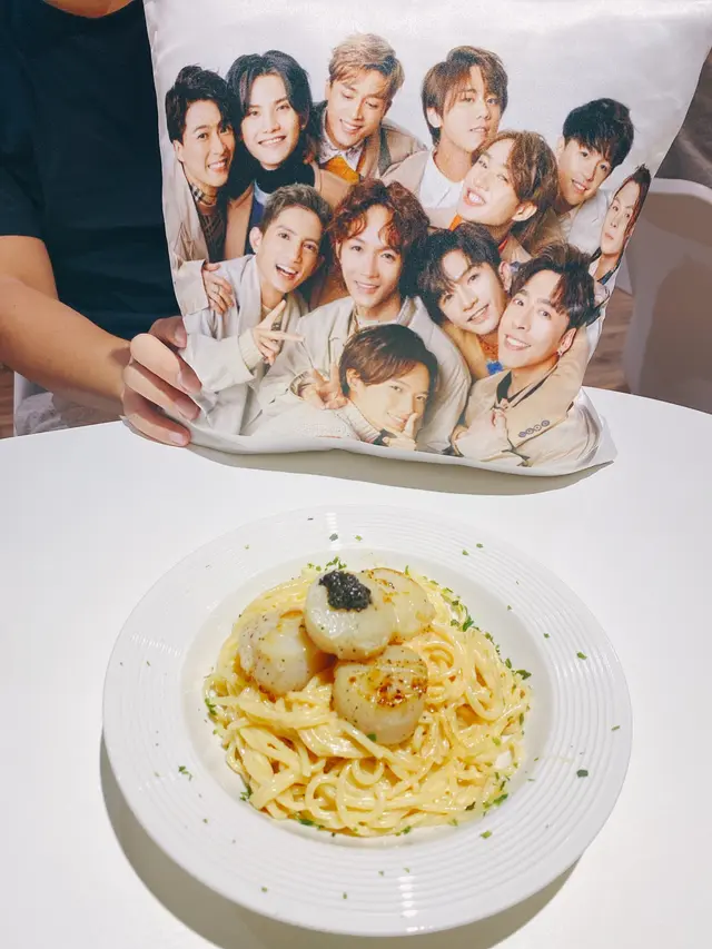 黑松露帶子配明太子意粉