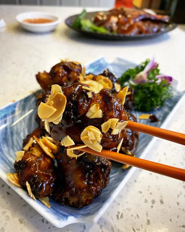 杏片黑醋銀鱈魚