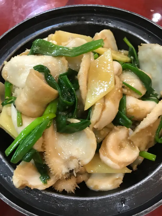 薑蔥油泡南非鮮鮑片
