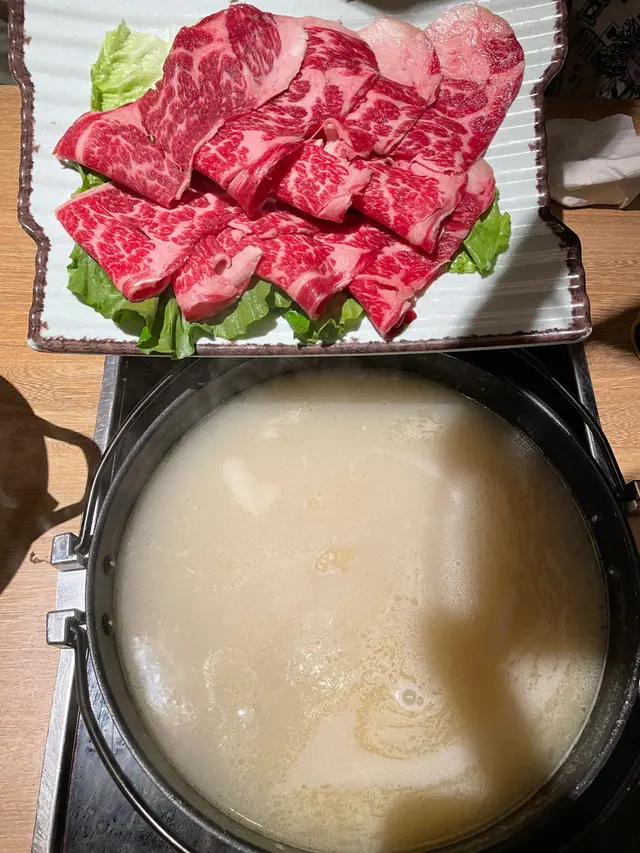 白雞湯配美國安格斯