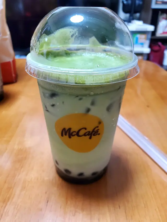 宇治抹茶珍珠鮮奶(凍) 跟餐+$14