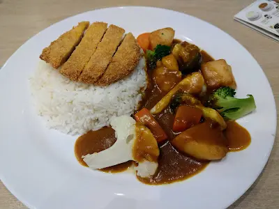 日式咖喱薯仔素豬扒飯