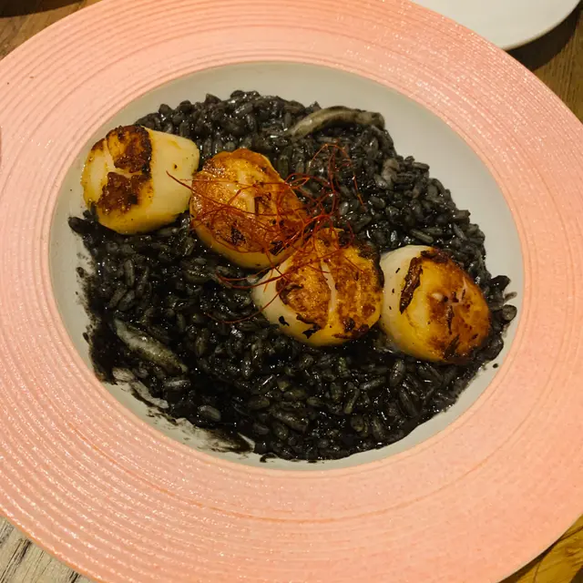 帶子麥汁意大利飯