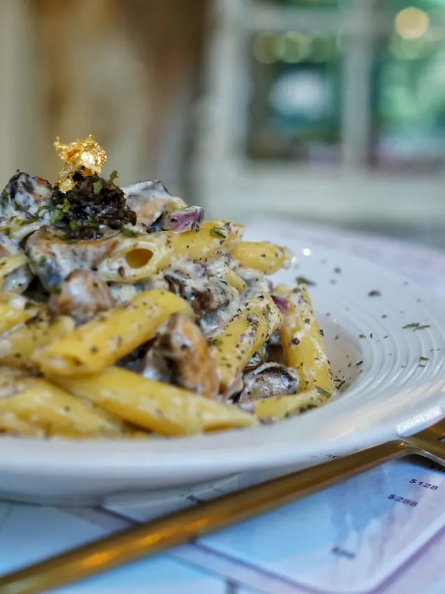 黑松露忌廉野菌長通粉