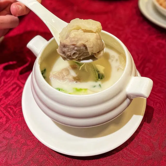 杏汁花膠豬肺湯