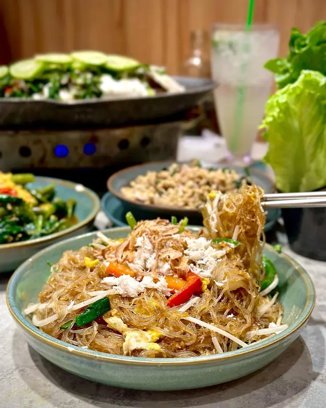 蟹肉炒粉絲